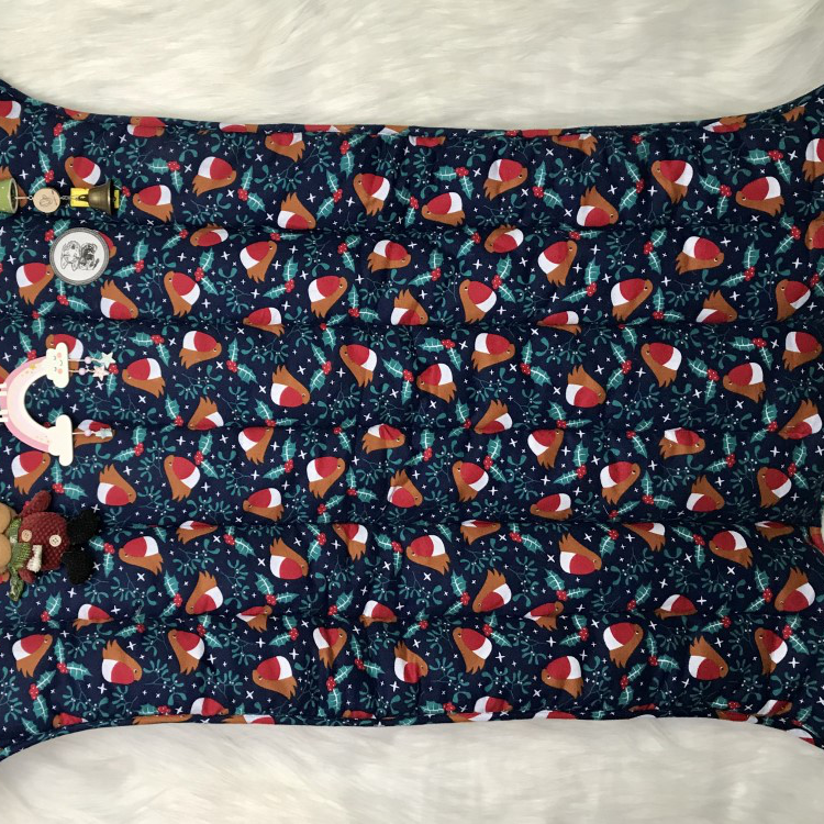 Blue Bird Dog Mat