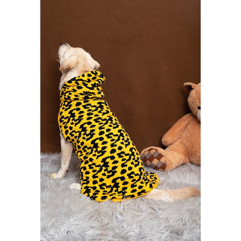 Petsnugs Leopard Knit Sweater