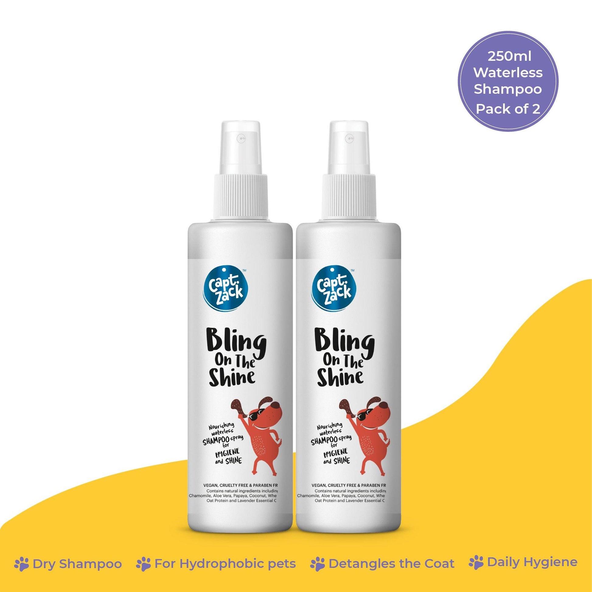 Bling On The Shine 250ml Pawesome Care Pack of 2 - Captain Zack