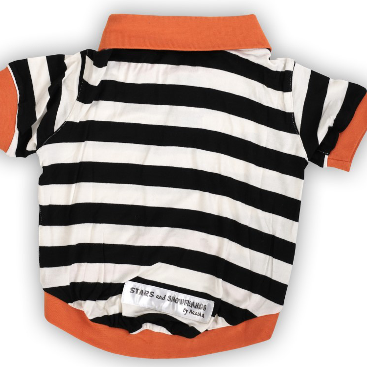 Black 'n White Stripe Dog T-Shirt