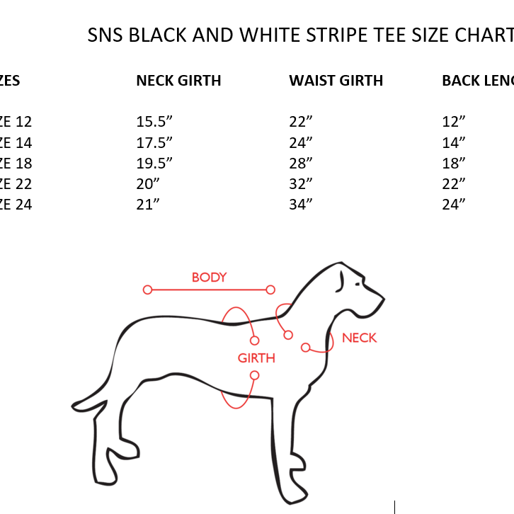 Black 'n White Stripe Dog T-Shirt