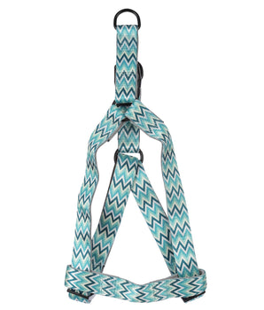 BASIL Zig-Zag Print Padded Harness, Green