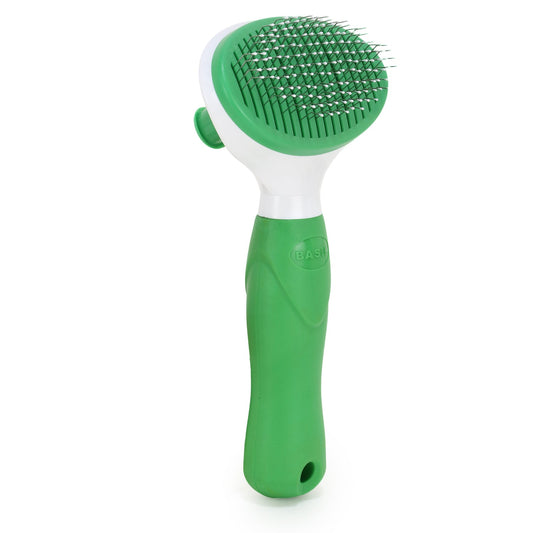 BASIL Auto Slicker Brush & Comb for All Pet Breeds