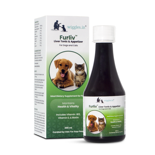 Furliv Liver Tonic for Dogs Cats Appetite Booster - Multivitamin Appetizer Pet Syrup, 200ml