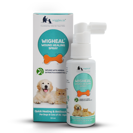 Wigheal Wound Healing Spray for Dogs & Cats - 50 ml
