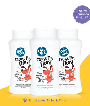 Excuse Me, Fleas! 200ml Pawesome Care Pack of 3 - Captain Zack