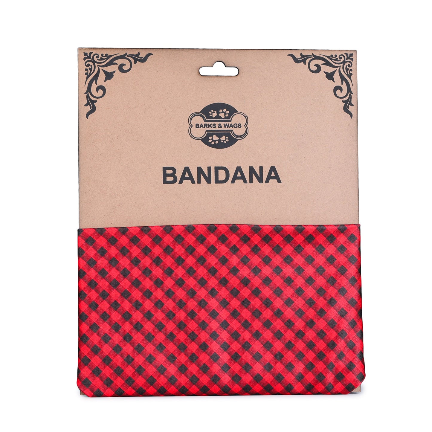 Red Tartan Twinning Bow & Bandana Set