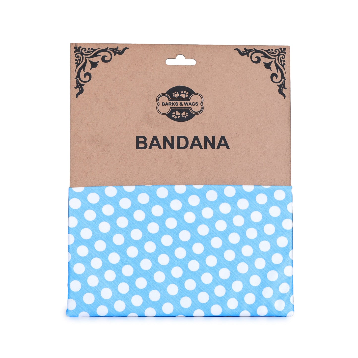 Sky Blue Polka Dot Twinning Bow & Bandana Set