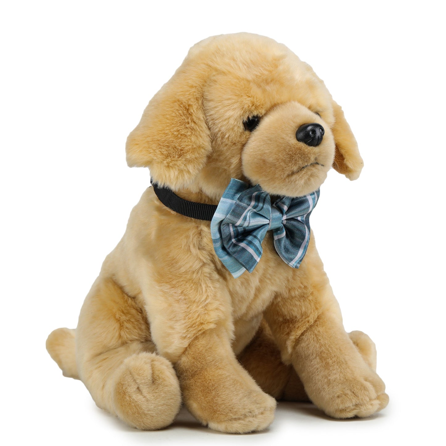 Blue Plaid Bow Tie