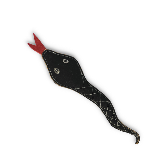 Suede Leather Snake Toy