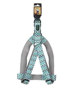 BASIL Zig-Zag Print Padded Harness, Green