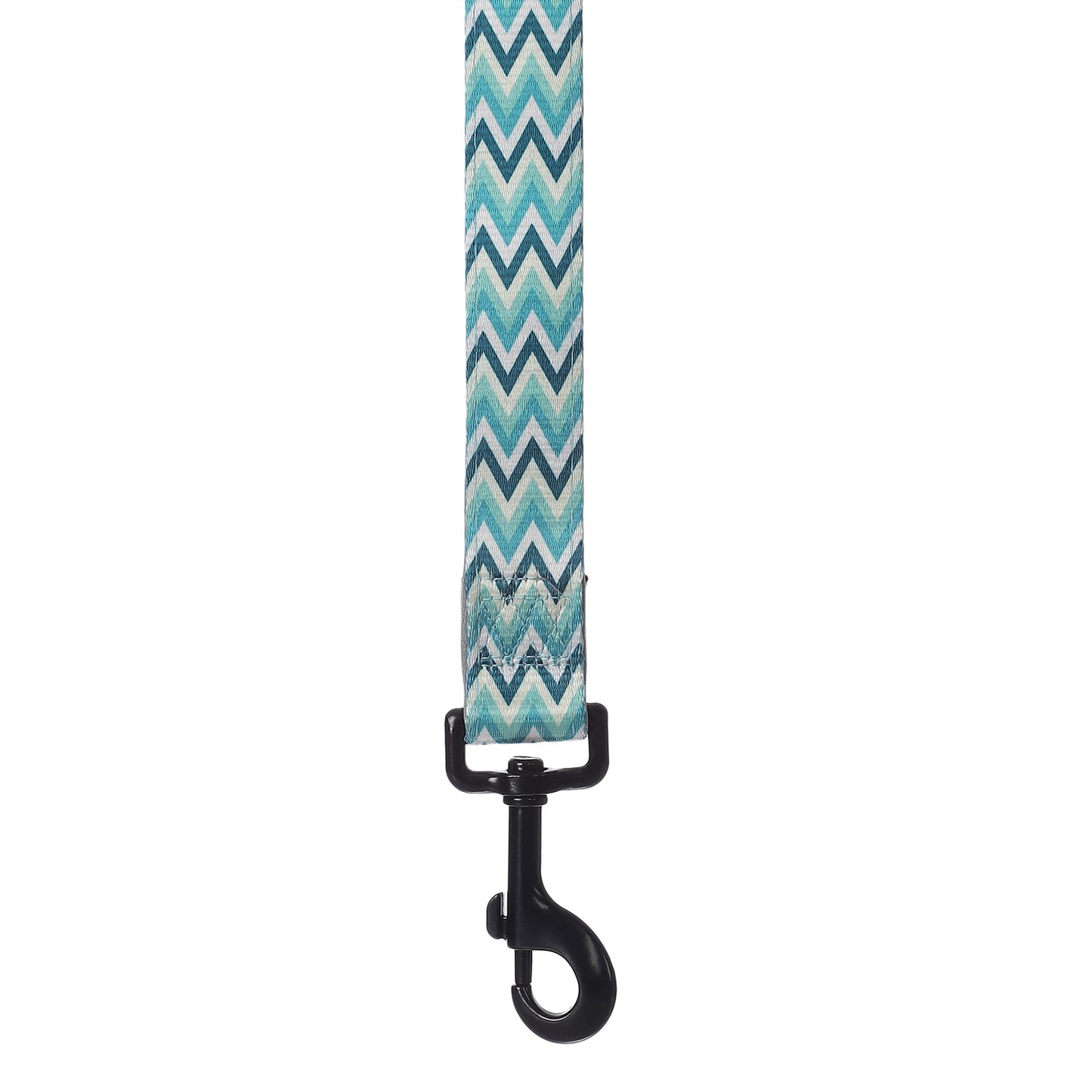 BASIL Zig-Zag Padded Leash for Dogs & Puppies (Green)