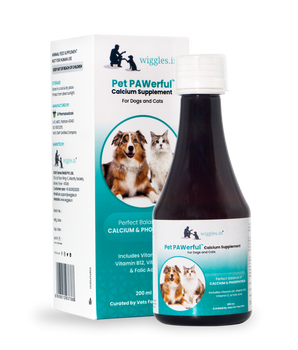 Pet Pawerful Calcium Syrup Supplement for Dogs & Cats - Builds Strong Bones & Joint - 200ml