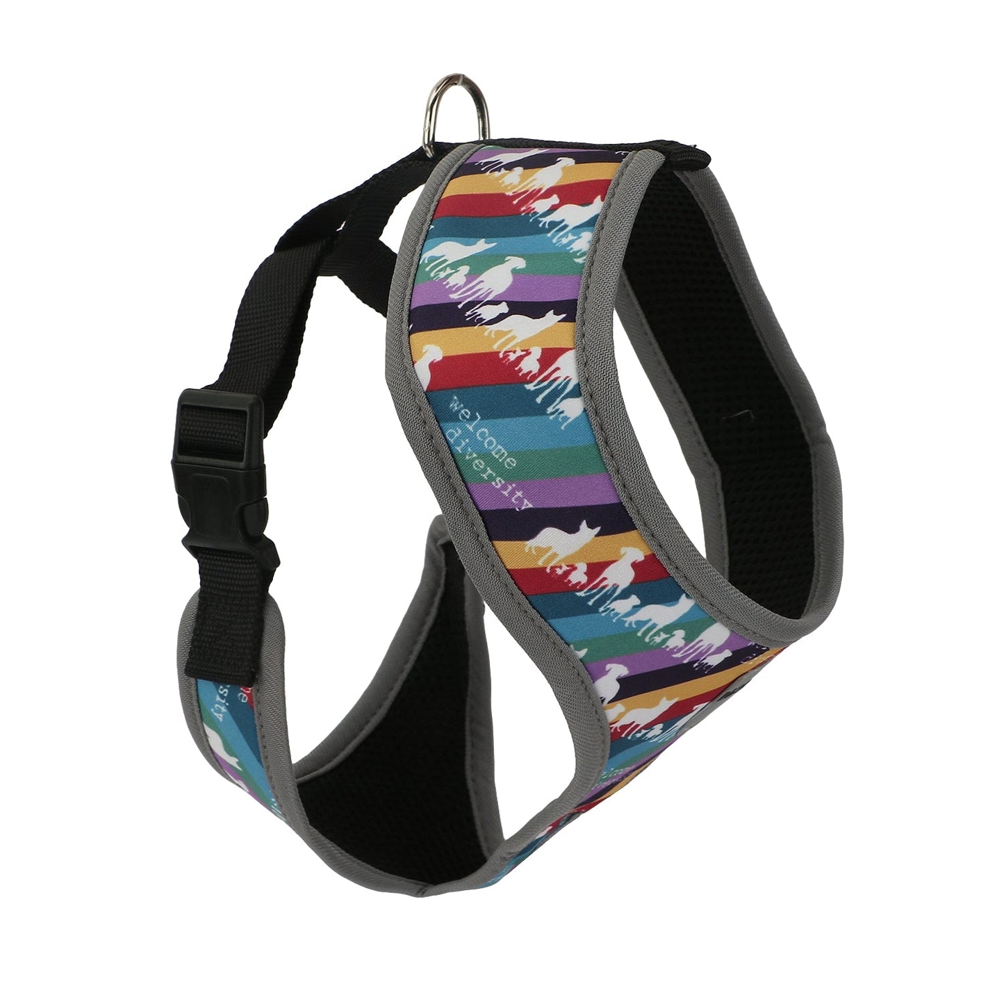 BASIL Printed Adjustable Mesh Harness for Puppies & Small Breed Dogs