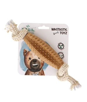 BASIL Jute Rope Toy with TPR Spike Chew Centre