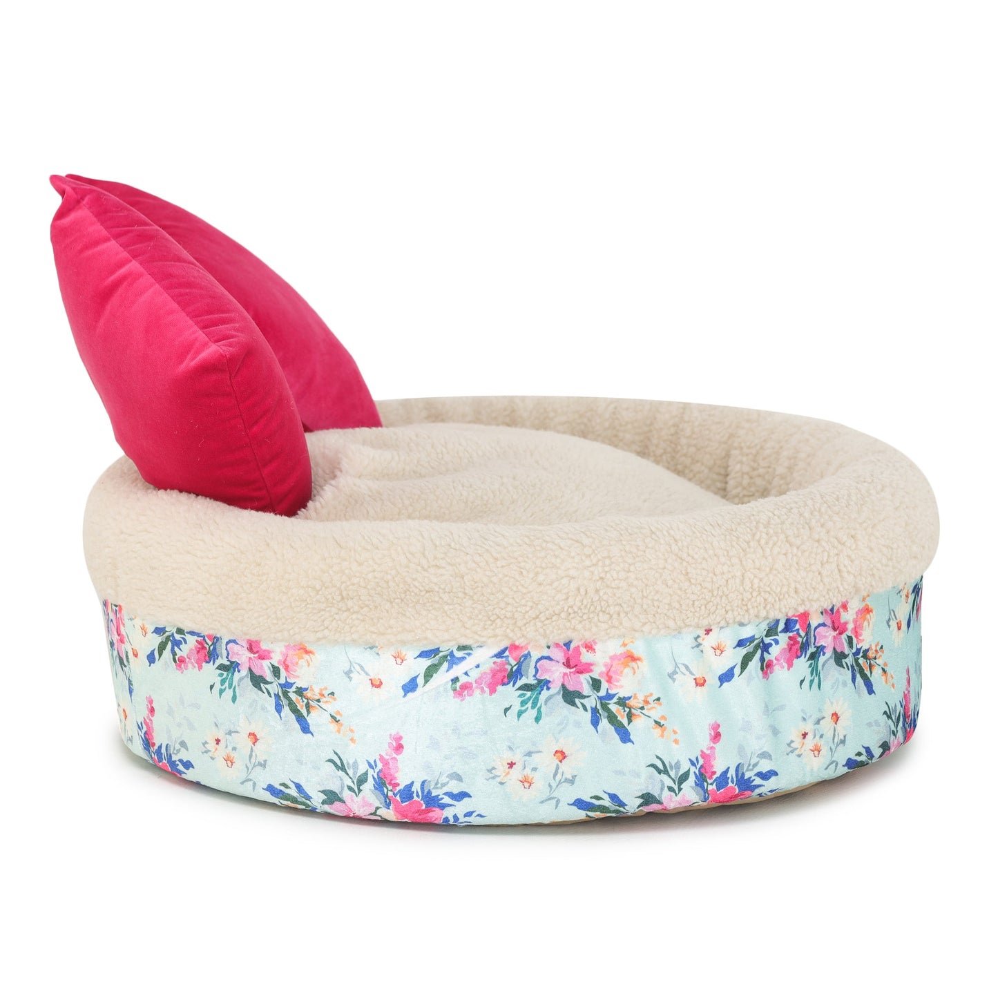 Dog Bed Floral Basket