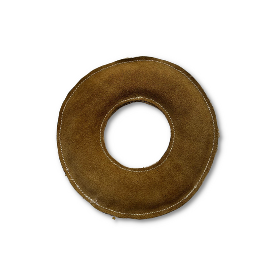 Suede Leather Doughnut Toy