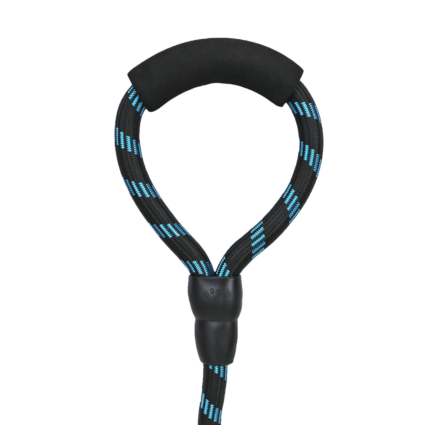 BASIL Reflective Rope Leash for Dogs & Puppies, 4 Feet (Black & Blue)