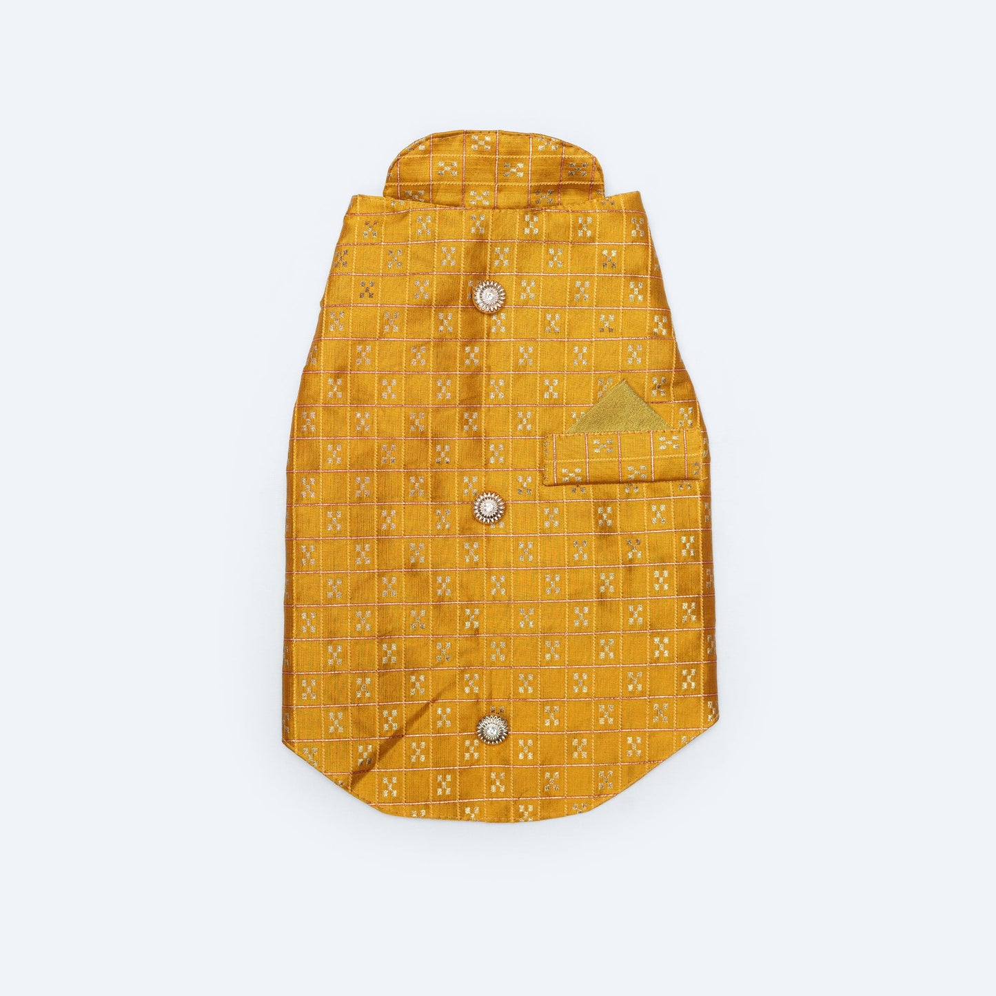 Strapy Sherwani Mustard