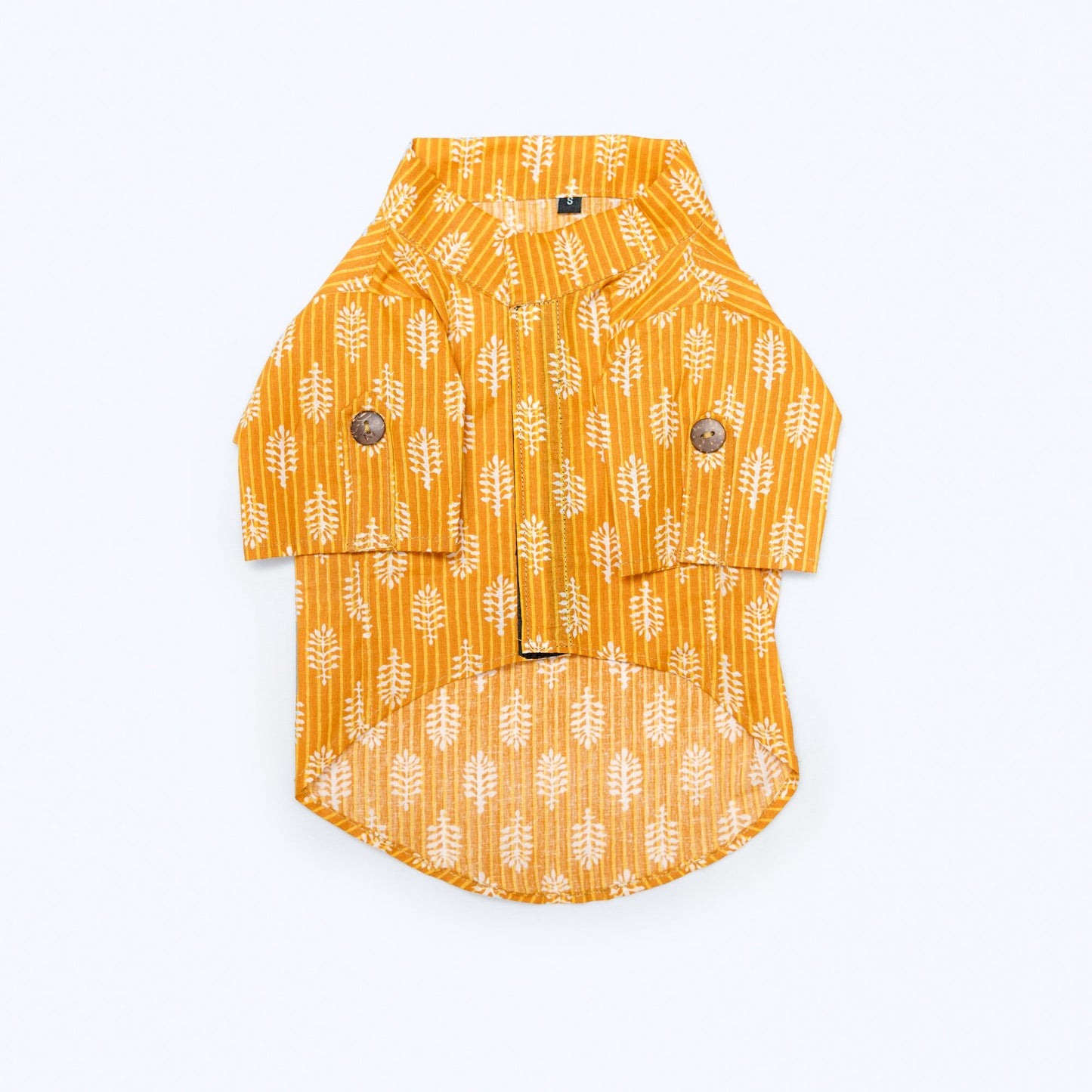 Heritage Hand Block Kurta Mustard