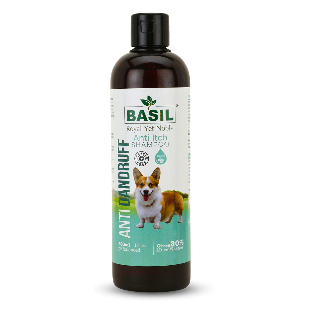 BASIL Anti-Dandruff Anti-Itch Shampoo for Dogs and Puppies