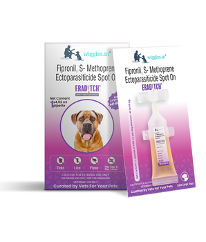 Eraditch Spot on for Dogs 40 to 60 KG (4.02 ml) - Fleas Ticks Remover, external liquid