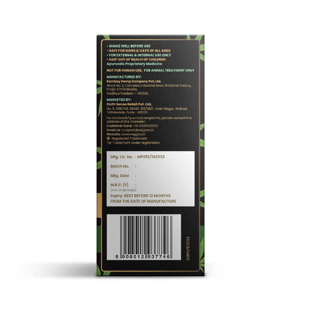 CannaPaw Hemp Oil Extract for Dogs Cats Pain Anxiety Relief Spray, 30ml