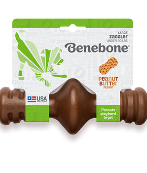 Benebone's Zaggler Rolling Dog Chew ( Peanut Butter Flavor)
