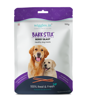 Barkstix Dog Treats for Training Adult & Puppies, 100g (Berry Blast)