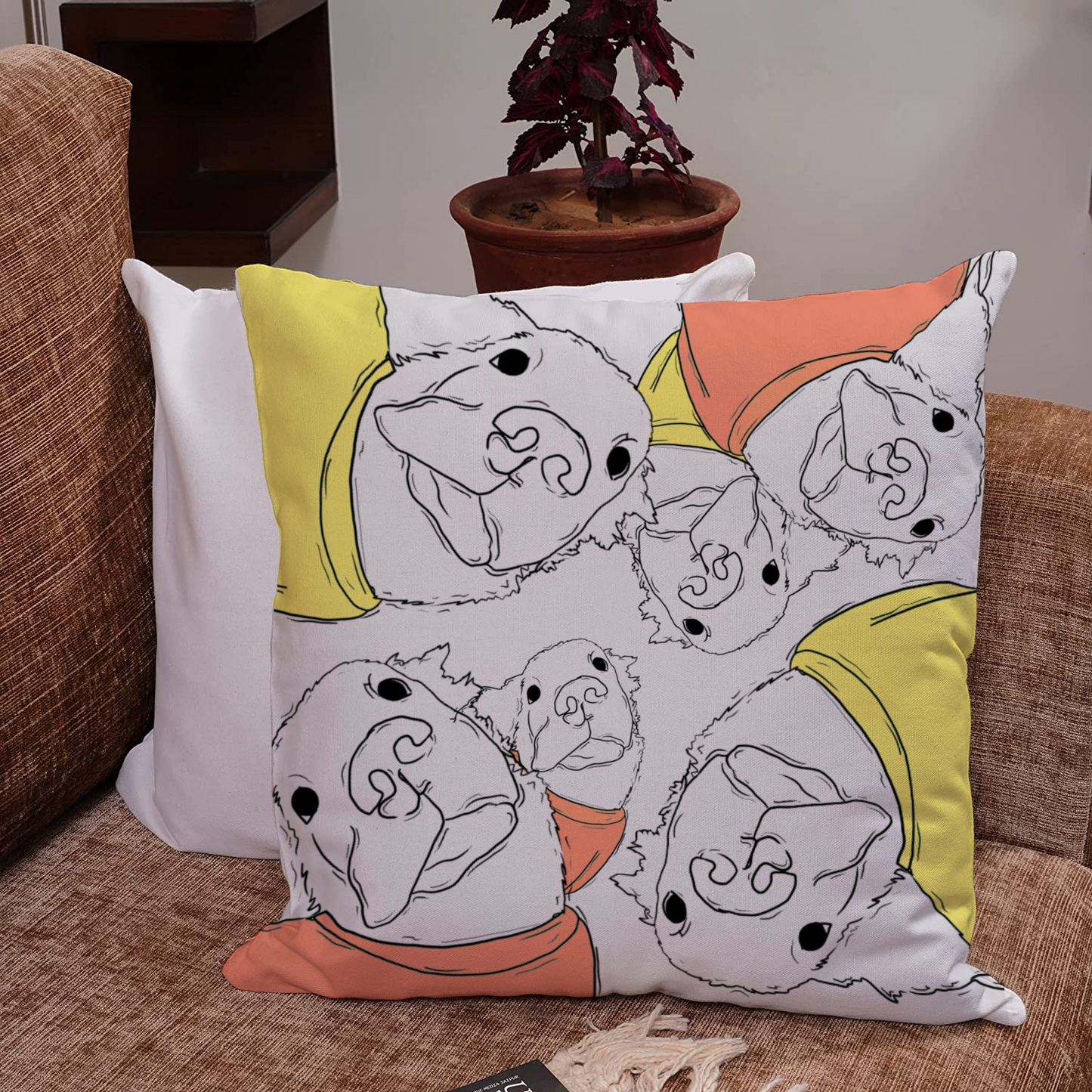 Dog Doodles Cushion Cover