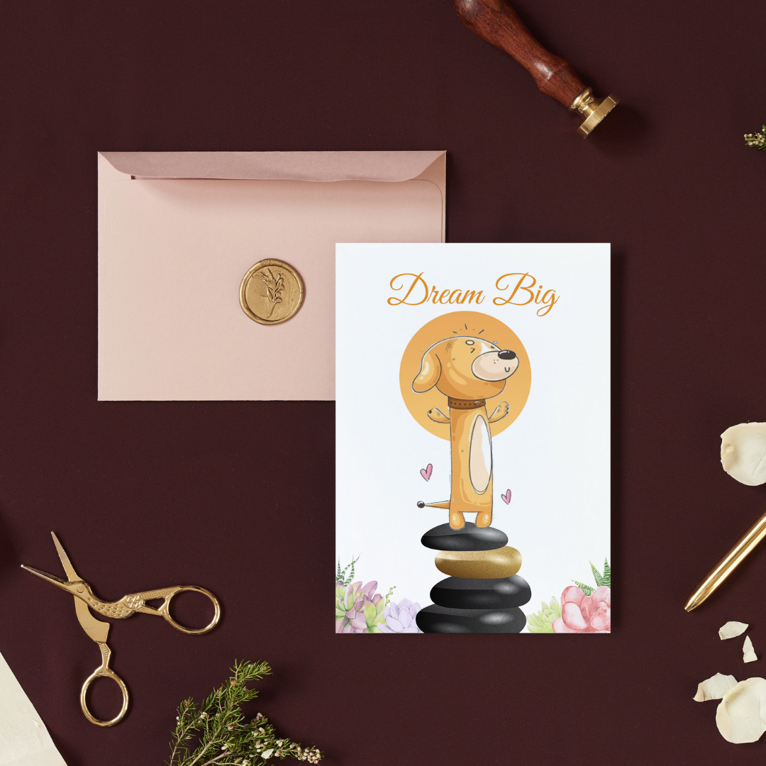 Dream Big Greeting Card - PawLaLand