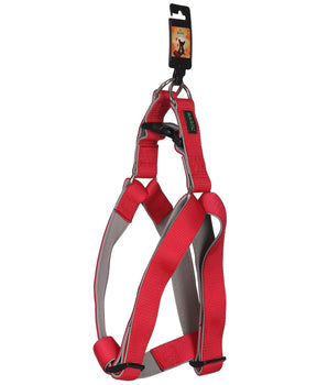 BASIL Padded Adjustable Harness for Dogs & Puppies (Red)