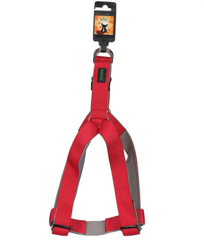 BASIL Padded Adjustable Harness for Dogs & Puppies (Red)