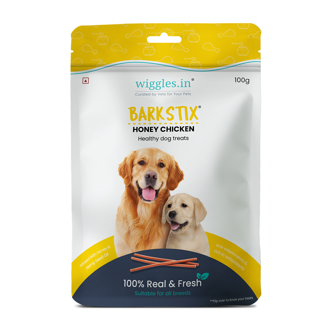 Barkstix Dog Treats for Training Adult & Puppies, 100g (Honey Chicken)