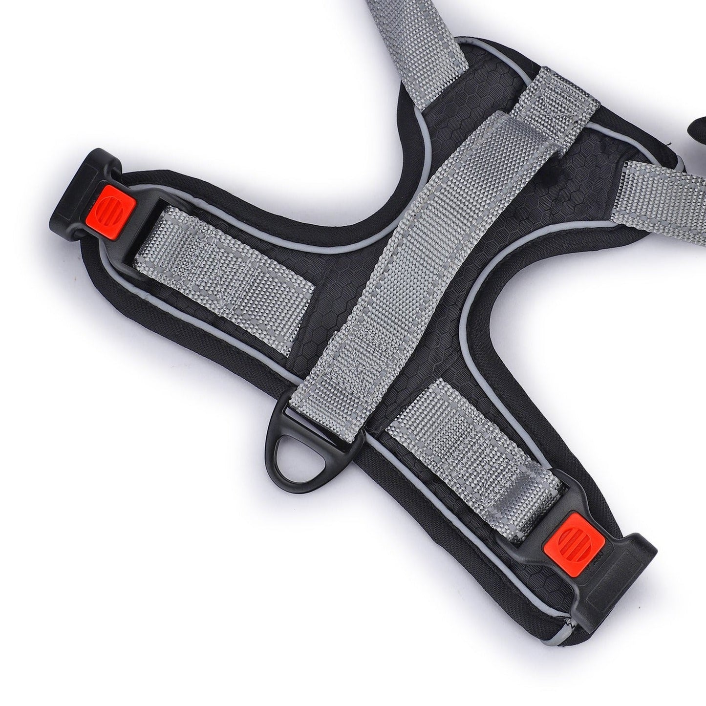 BASIL Dog Handle Harness No-Pull Adjustable Vest Harness, Reflective Black