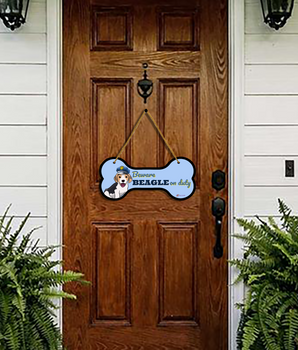 Beware! Beagle on Duty Wall/Door Hanging
