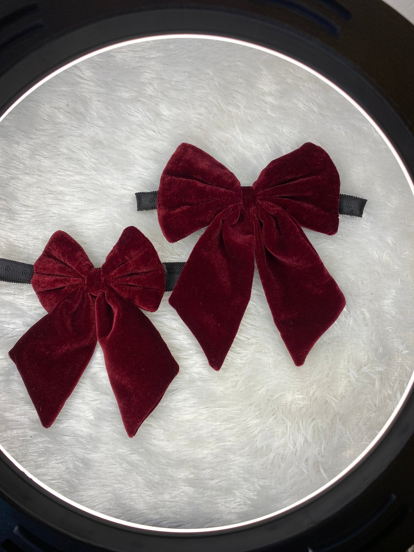 Pigtail Bowtie: Maroon