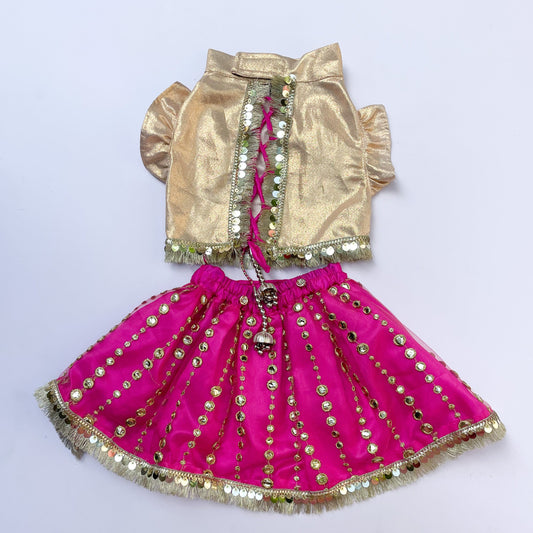 Pink with Gold Lehenga
