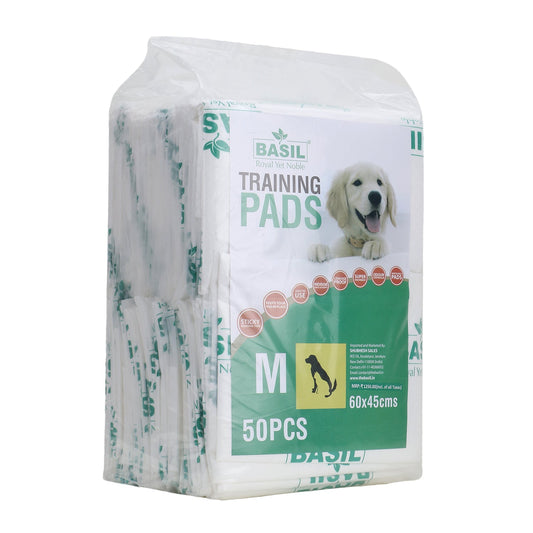 BASIL Puppy Training Pee Pads for Pets (Size - 45X60cm)