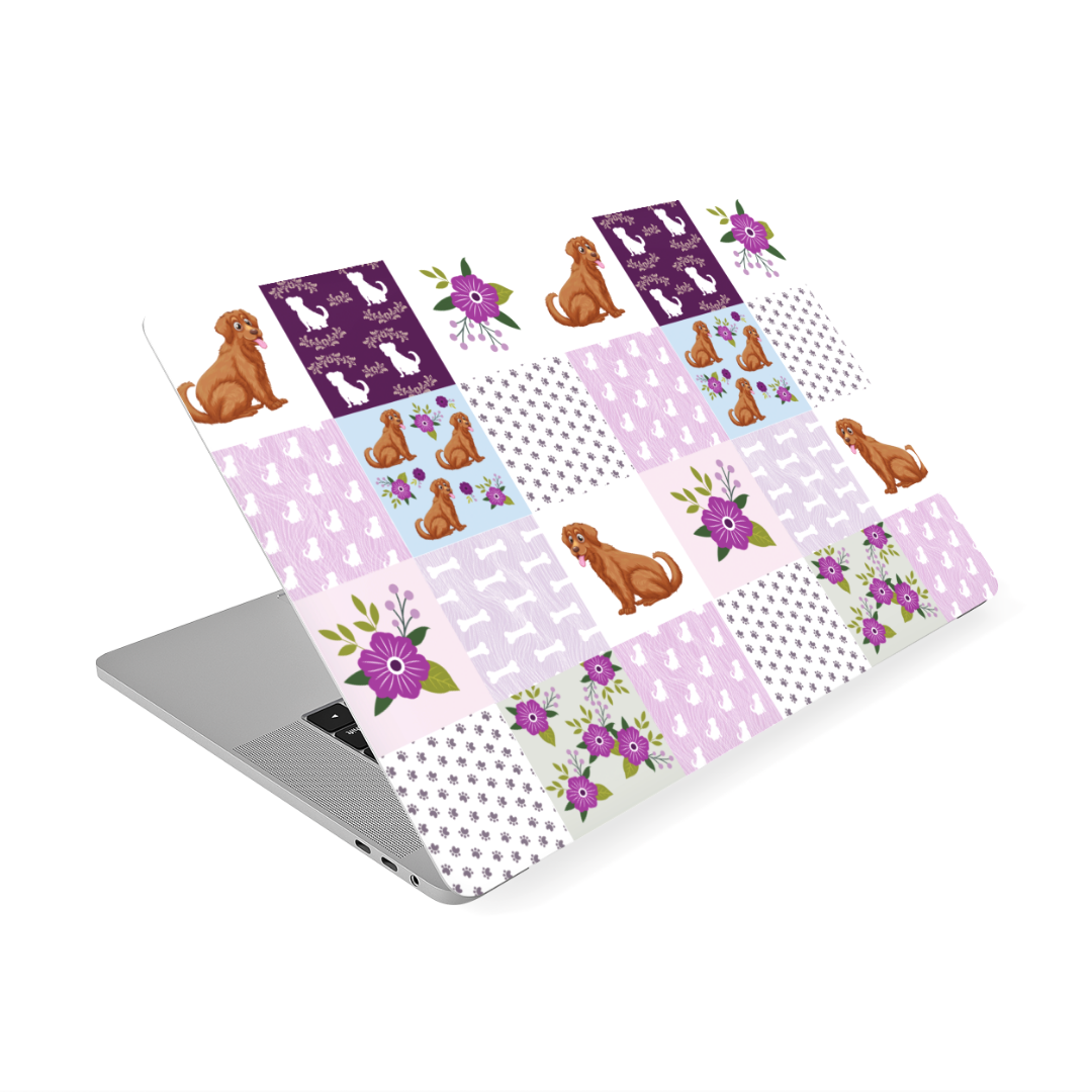 Purple Poochie Pooch Laptop Skin - PawLaLand