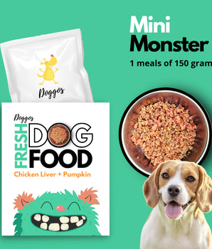Doggos Mini Monster (150 gms) - Fresh Dog Food. TRY FIRST!