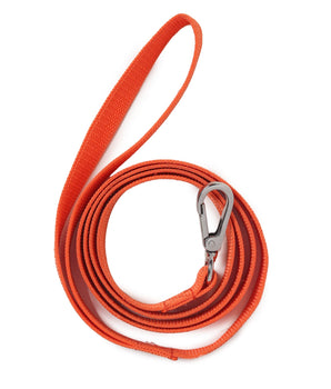 orange coloured dog leash by Barks & Wags