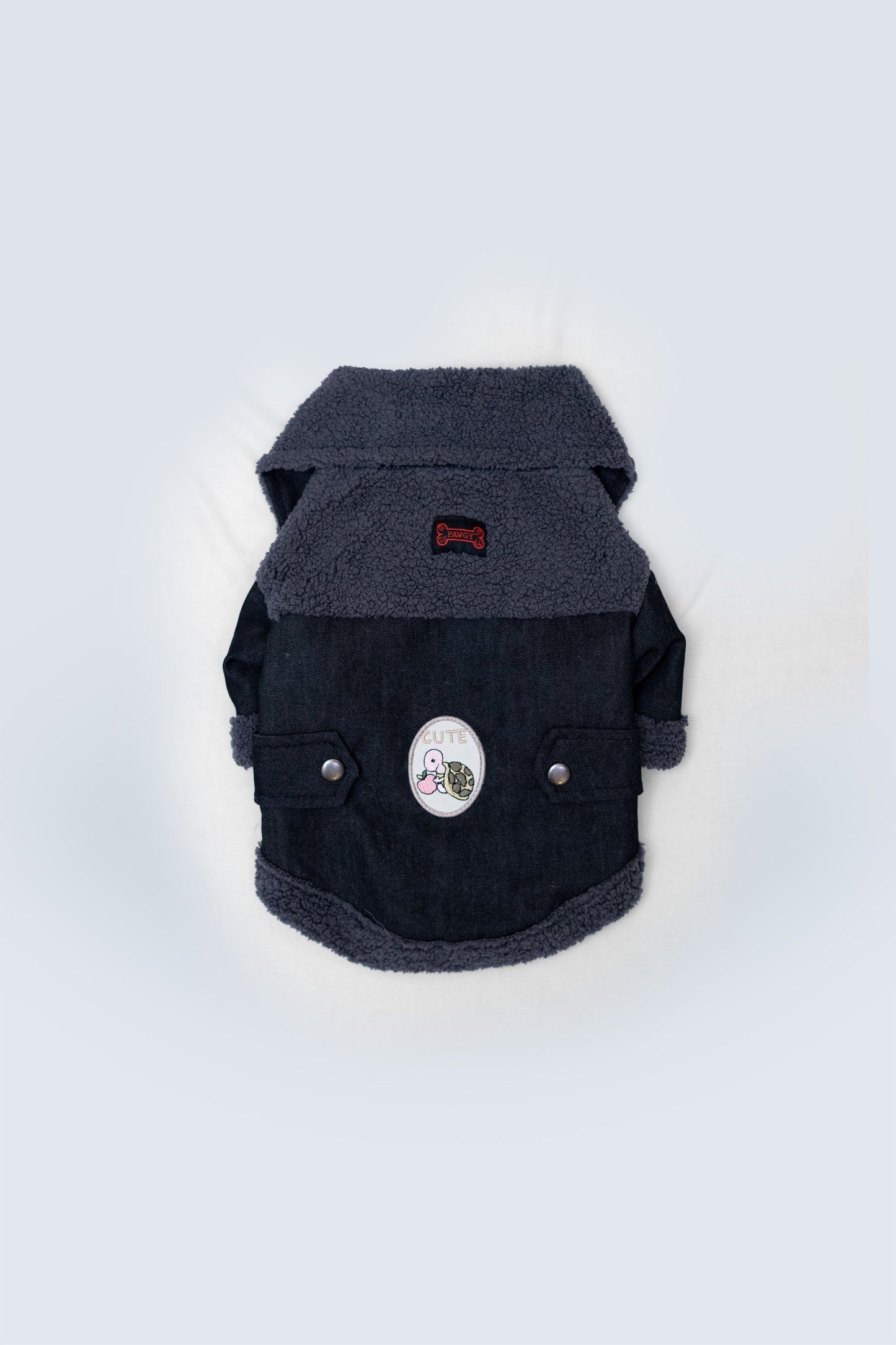 Warm Denim Jacket: Grey