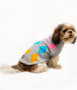 High Neck Sweater: Grey