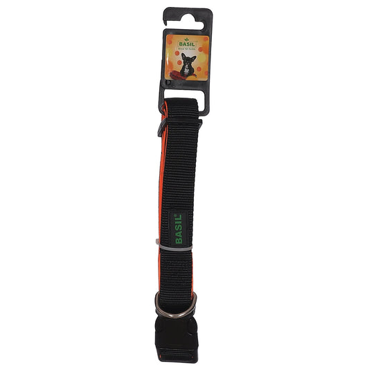 BASIL Padded Adjustable Collar for Dogs & Puppies (Black)