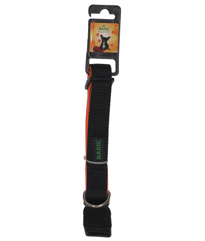 BASIL Padded Adjustable Collar for Dogs & Puppies (Black)