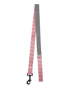 BASIL Zig-Zag Padded Leash for Dogs & Puppies (Red)