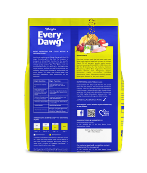EveryDawg Puppy Dry Dog Food - Chicken, Oats & Vegetables, 1.2kg