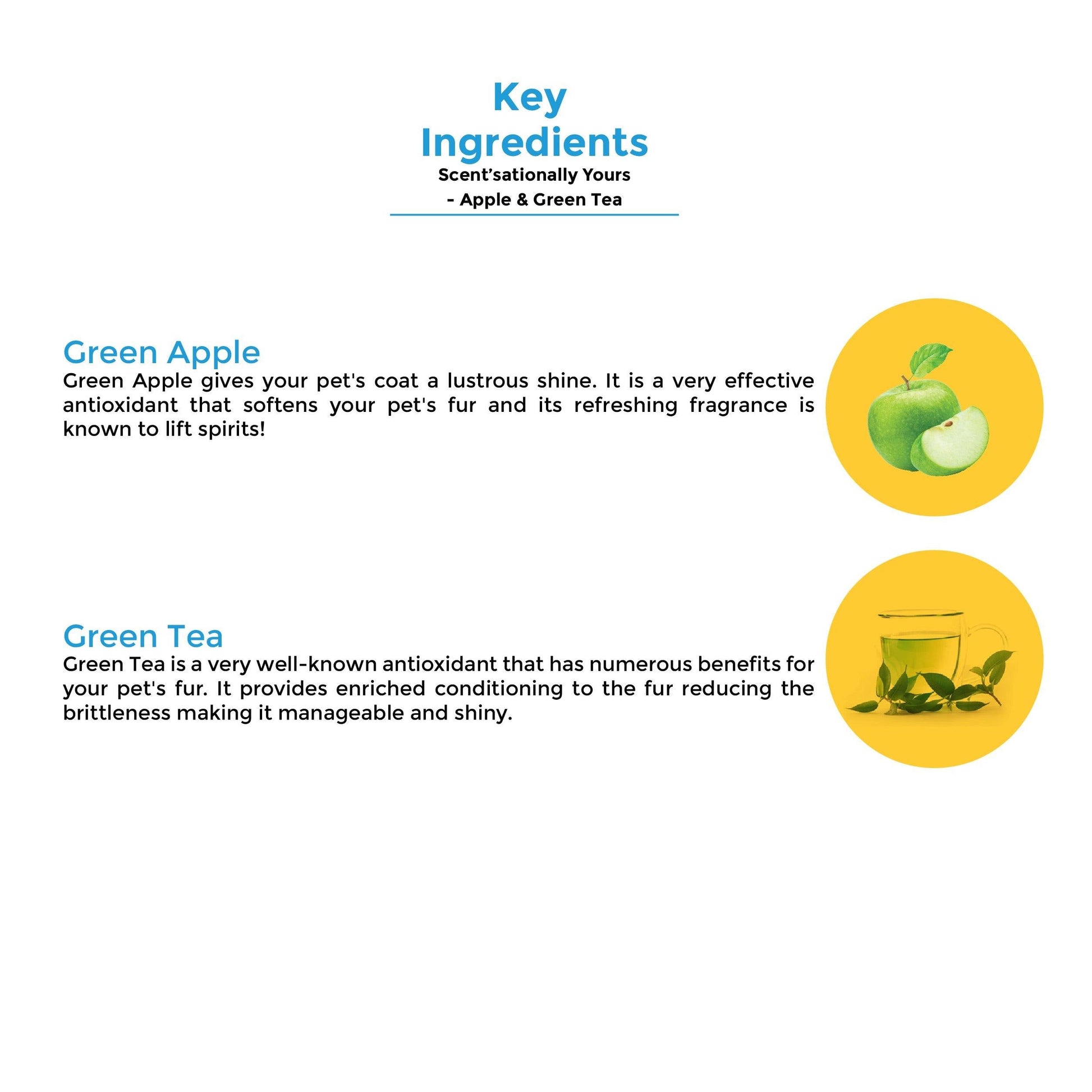 Scent'sationally Yours Apple & Green Tea 100ml Pawesome Care Pack of 2 - Captain Zack