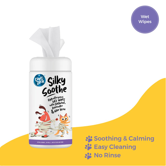 Silky Soothe Hypoallergenic Wet Wipes For Dogs & Cats